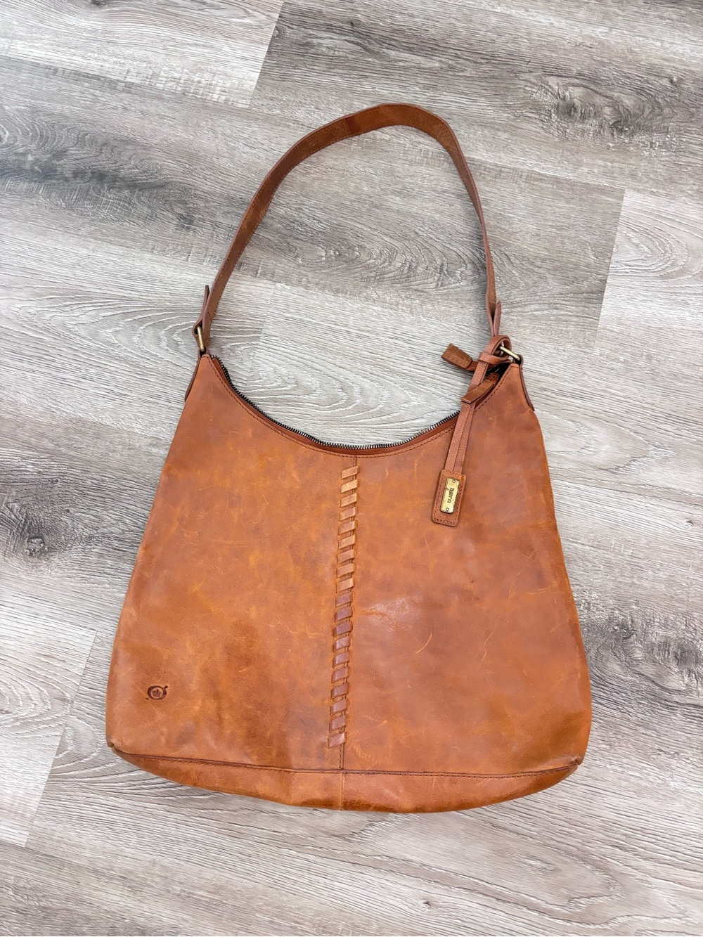 BORN hobo leather bag - born leather purse